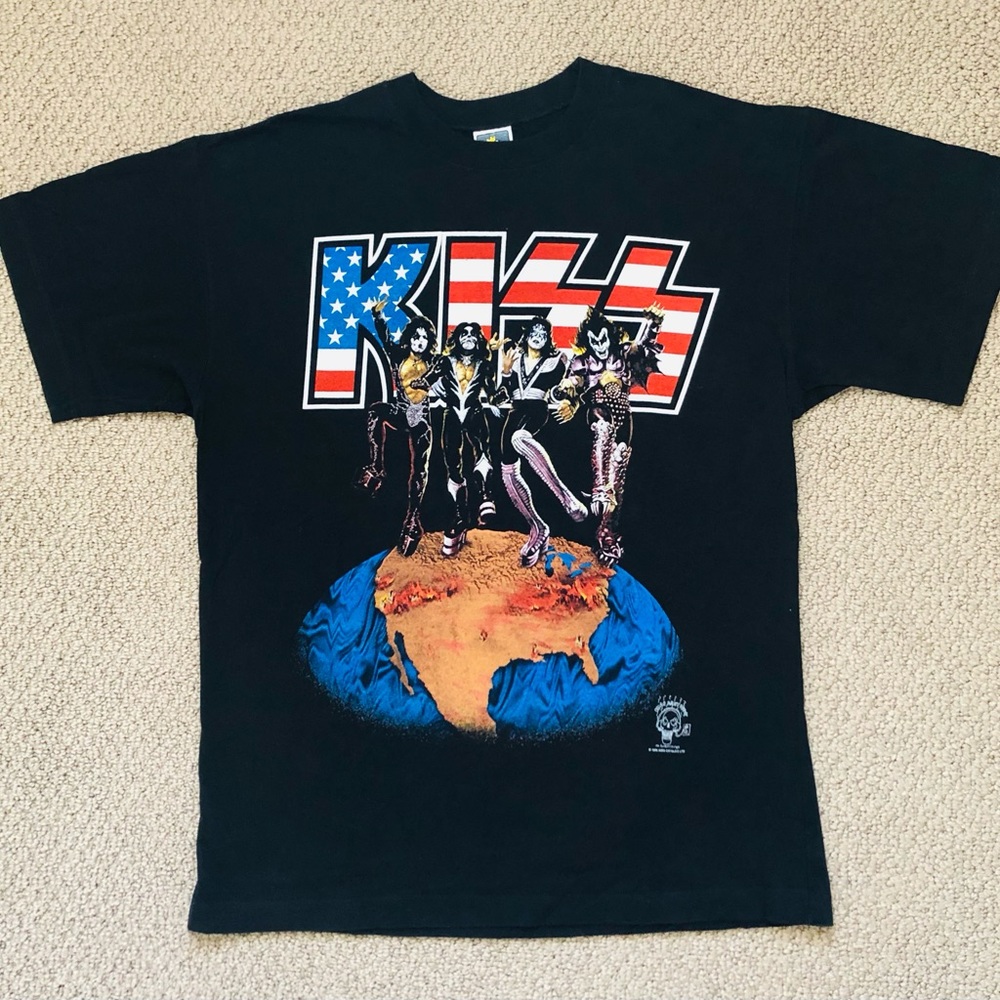 Vintage New Never Worn Authentic 1996 Kiss Alive Worldwide Tour T-shirt Rare